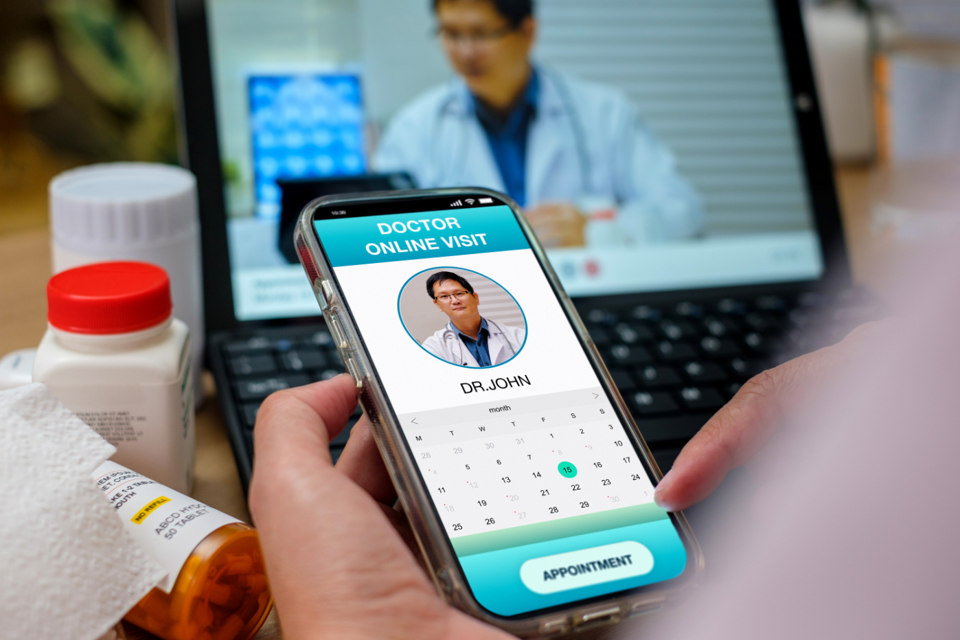 asian woman appointment consulting doctor visit on 6LV63C7 1